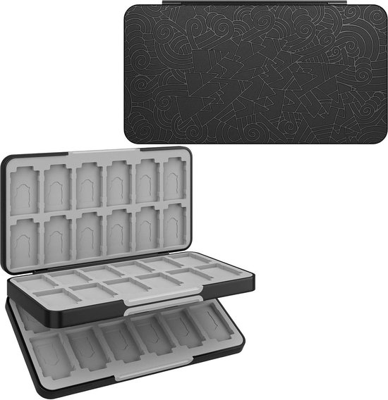 Legend of Zelda Tears of The Kingdom 48 spelkaarten hoesje - Nintendo Switch OLE/Switch/Switch Lite - gamekaarten opbergdoos - Zelda fans