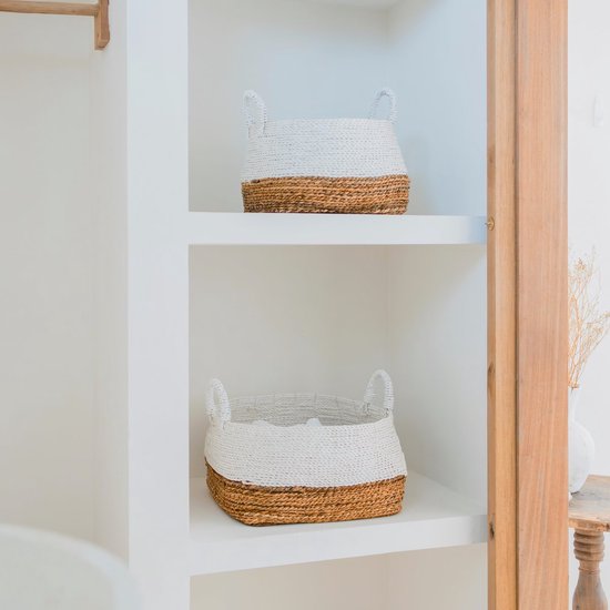 Macramé Opbergmand Boho Decoratiemanden Voor Het Organiseren Geweven Decoratieve Mand Voor Op Het Aanrecht Toiletpapiermand B~p125870646