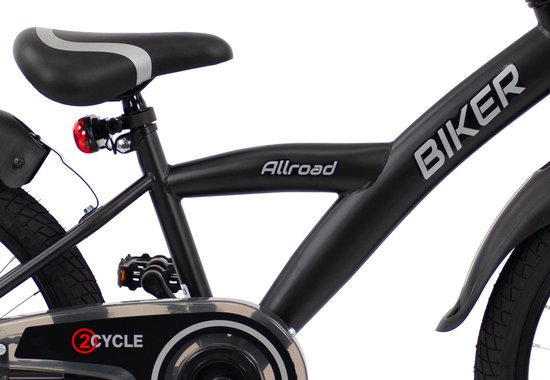 2Cycle Biker kinderfiets 20 inch (6 tot 8 jaar) voor jongens zwart — afbeelding 5