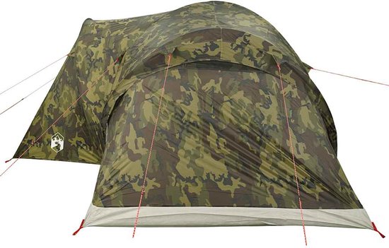 vidaXL Koepeltent 6-persoons waterdicht camouflage Kampeer Tent - Koepeltent - Tent 6 Persoons - Camping Tent - Waterproof Tent van Vidaxl — afbeelding 5