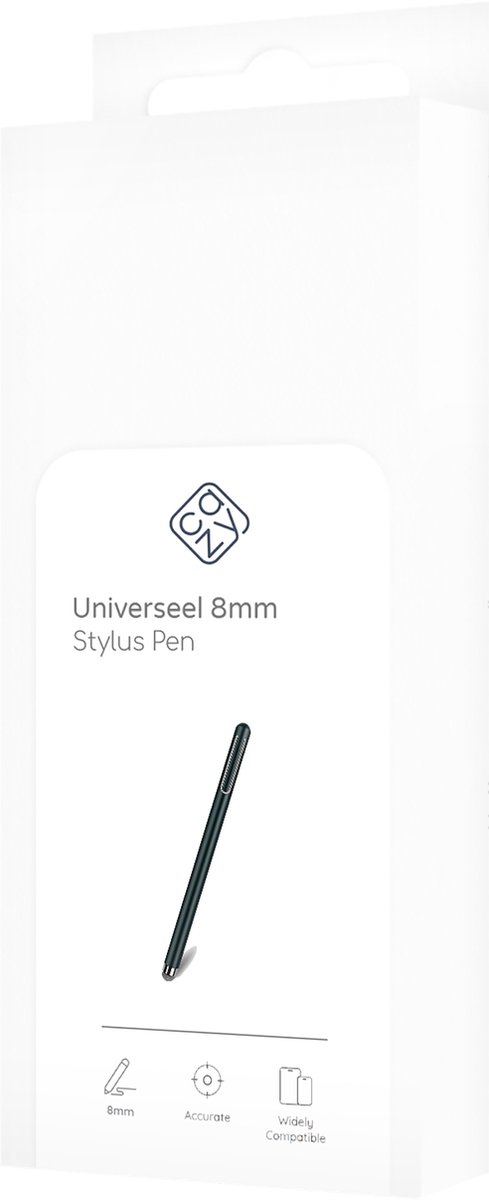 Cazy Universele Stylus Pen / Stylus Pen Tablet - Touchscreen Compatible - Hoogwaardig materiaal - Beeldscherm Vingerafdruk Vrij - 8mm - Zwart van Merkloos — afbeelding 5