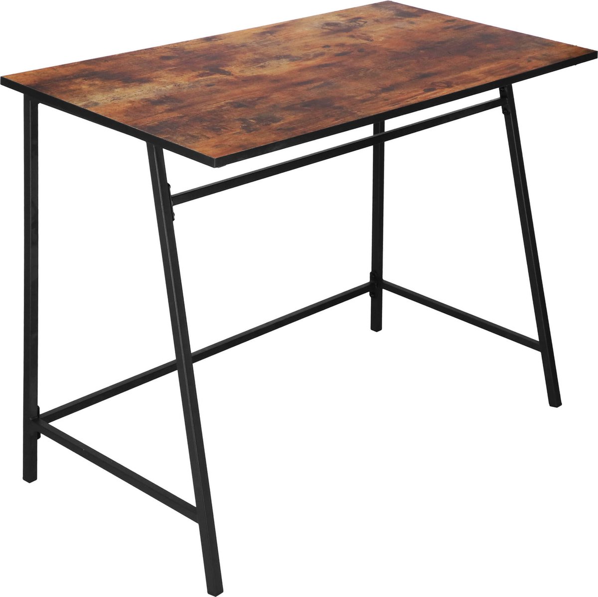 springos Salontafel | Rechthoekig | 100x50x76 cm | Zwart/Donkerbruin