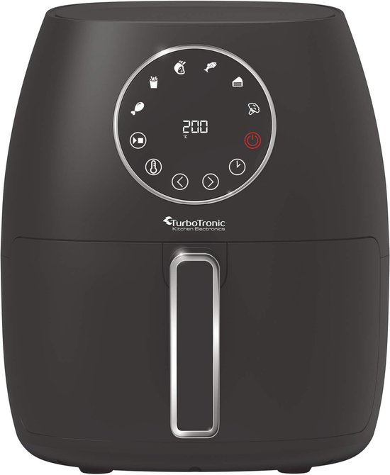 TurboTronic AF210 Digitale Airfryer 3.5L Zwart 1300W - TurboTronic - €49,95