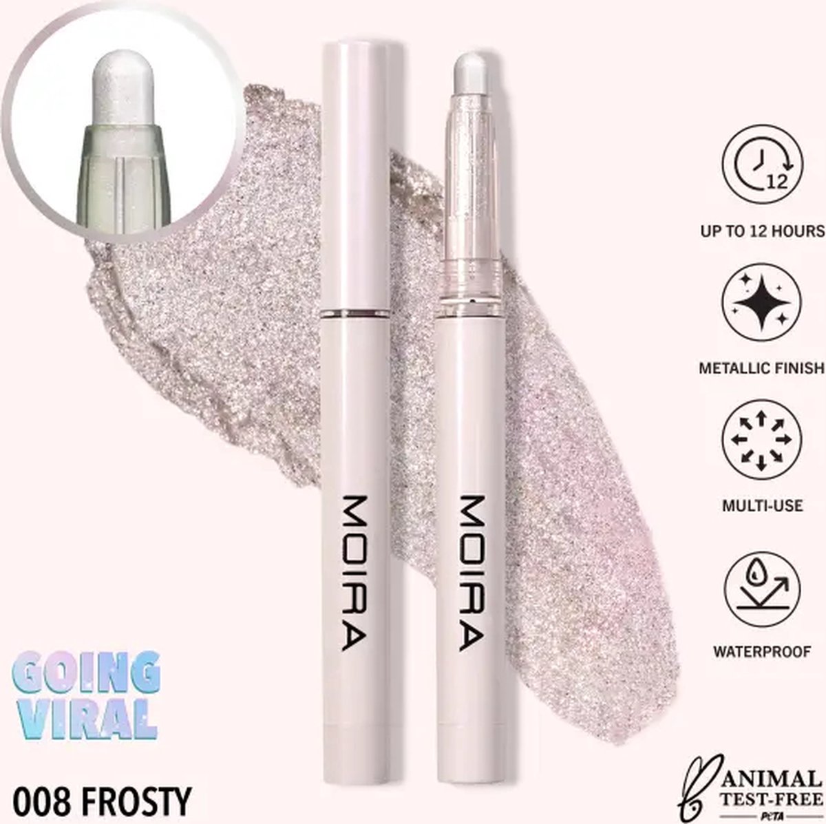 Moira | Stellar Glaze Stick Eyeshadow 008 Frosty