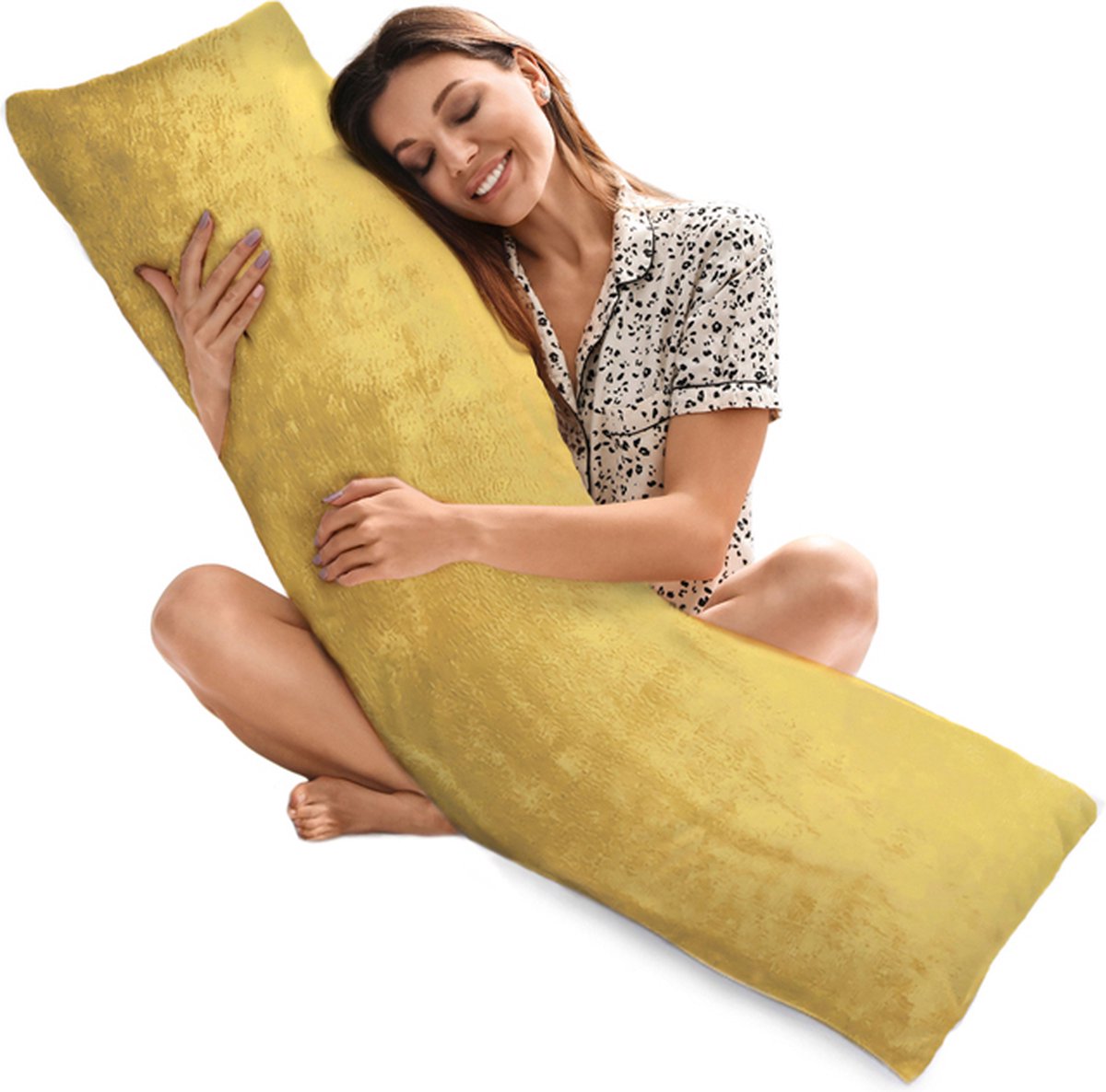 Goedkoopste PandaHug Ondersteunend Lichaamskussen Velvet Goud