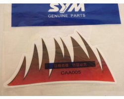 stickers origin flame voor scooter sym 50 orbit 2 87136-awa-000-t1 nieuw