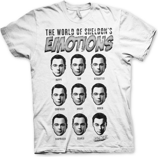 The Big Bang Theory Tshirt Homme -M- Sheldon Emotion's Wit