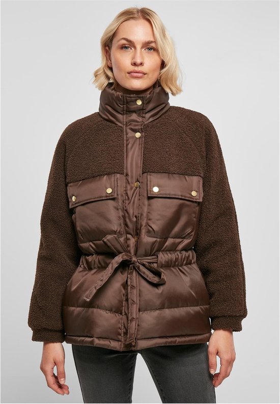 Urban Classics Doudoune -M- Sherpa Mix Marron