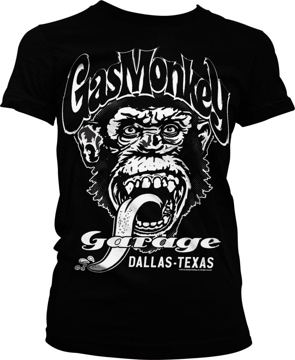 Gas Monkey Garage Female Shirt Dallas, Texas Black-M