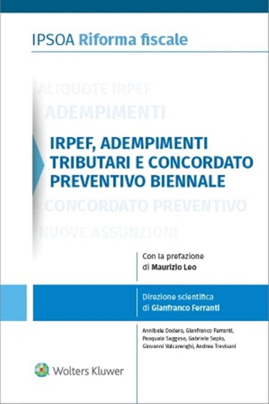 Irpef, adempimenti tributari e concordato preventivo biennal ... - cover