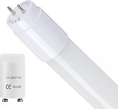 hoftronic LED TL Buis 120cm T8 G13 Fitting 18 Watt 3600 Lumen 6000K Daglichtwit Flikkervrij IP20 Incl. Starter Vervangt 150 Watt