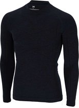 Morethansocks - Thermo (onder) T-shirt heren - Zwart - Premium Merino Wol - L - 1-Stuk - Wol thermokleding