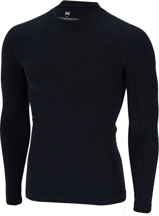 Xtreme - Sous-t-shirt Thermo homme - Zwart - Laine mérinos Premium - Taille L - 1 pièce - Vêtement thermique en laine