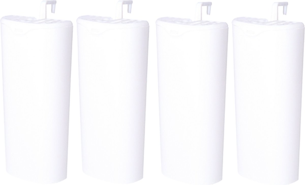 Gondol Radiatorbak luchtbevochtiger - 4x - waterverdamper - wit - kunststof - 22 x 9 cm