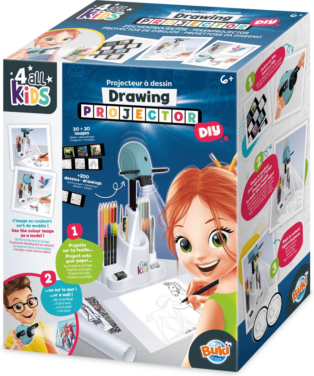 Buki - Tekenprojector - tekenset - kleurset - Educatief speelgoed - Creatief speelgoed