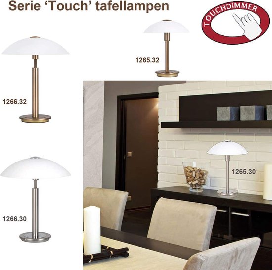 Lampe de table 'Touch' grande bronze
