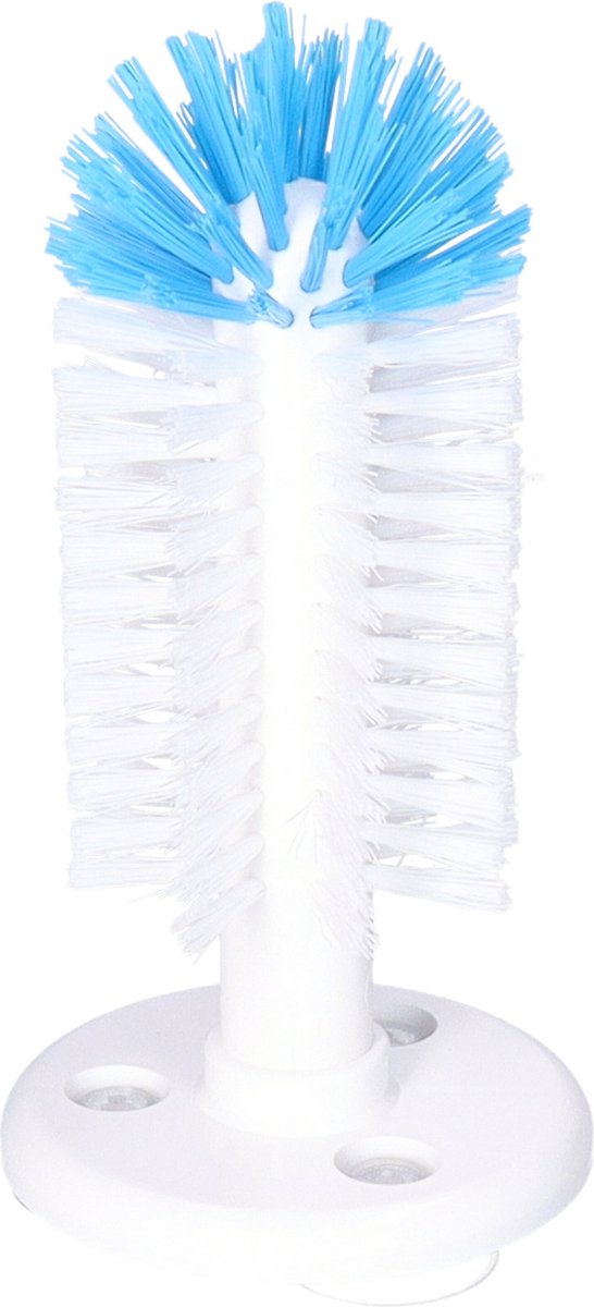 Goedkoopste Buemag Spoelborstel enkel - glazen afwassen - 8 x 8 x 19 cm - blauw - professionele horeca borstel - schoonmaak accessoires