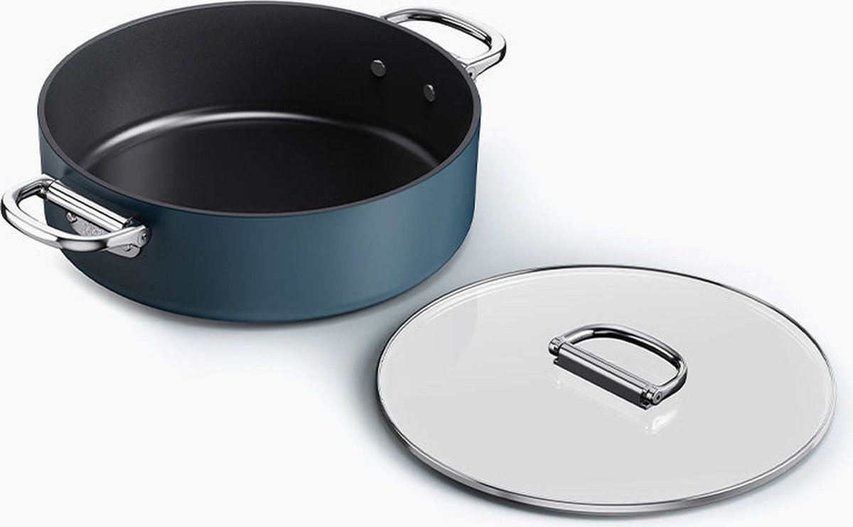 Joseph Joseph Space hapjespan met deksel – 28 cm – anti-aanbak