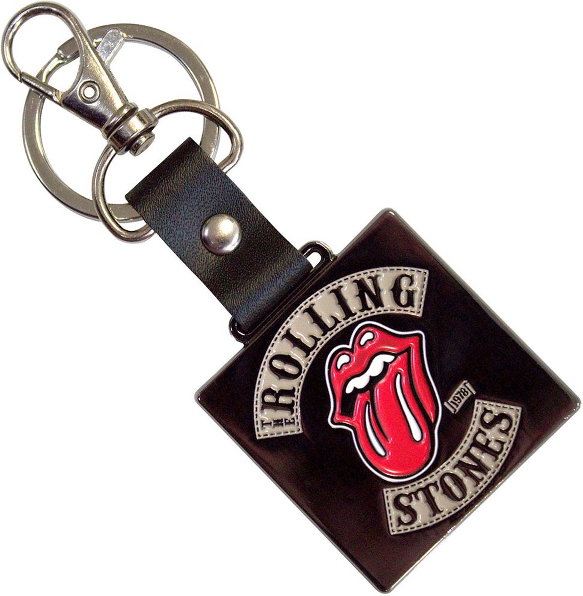 The Rolling Stones - Tour '78 Sleutelhanger - Zwart