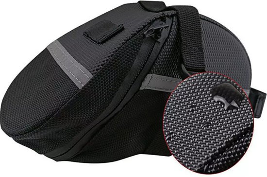 Zadeltas voor Fiets - Fietszadeltas - Waterdichte Zadeltas - Fietsaccessoires - Met Reflectie materiaal - Zwart - LOUZIR van LOUZIR — afbeelding 5