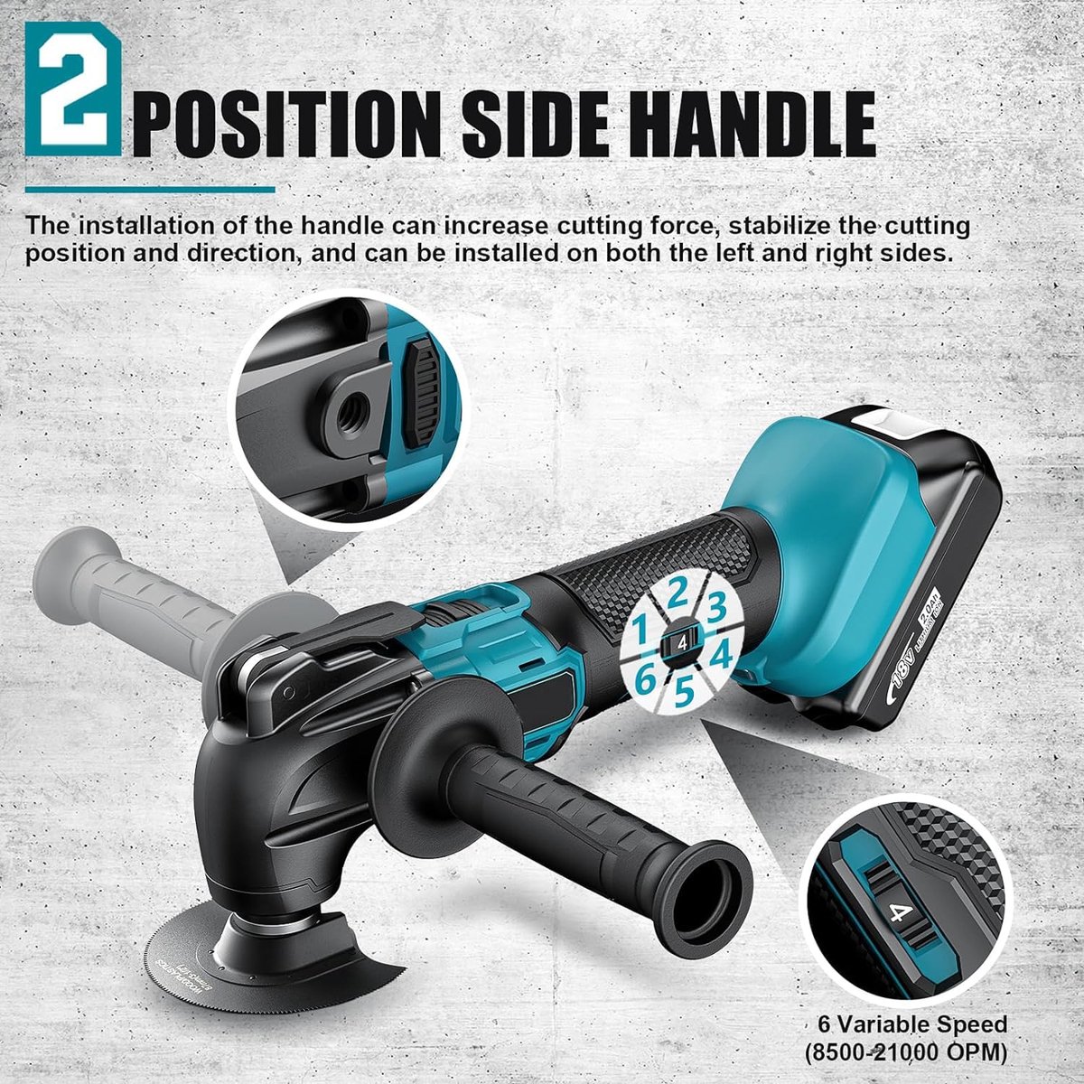 Makita 18V Oscillerende Multitool thumbnail 3