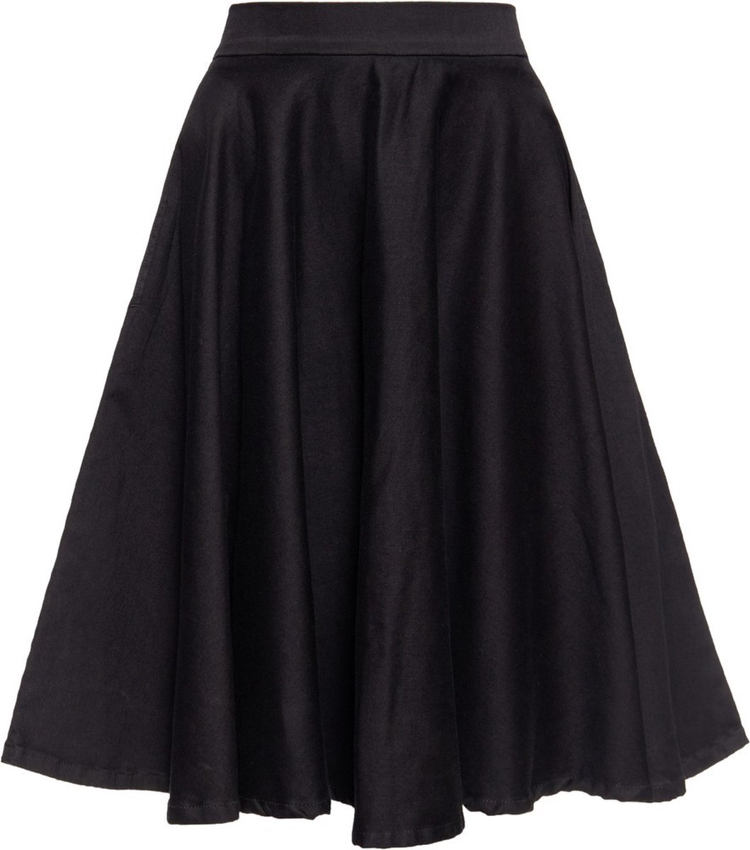 Queen Kerosin dames Full Circle Basic swingrok zwart
