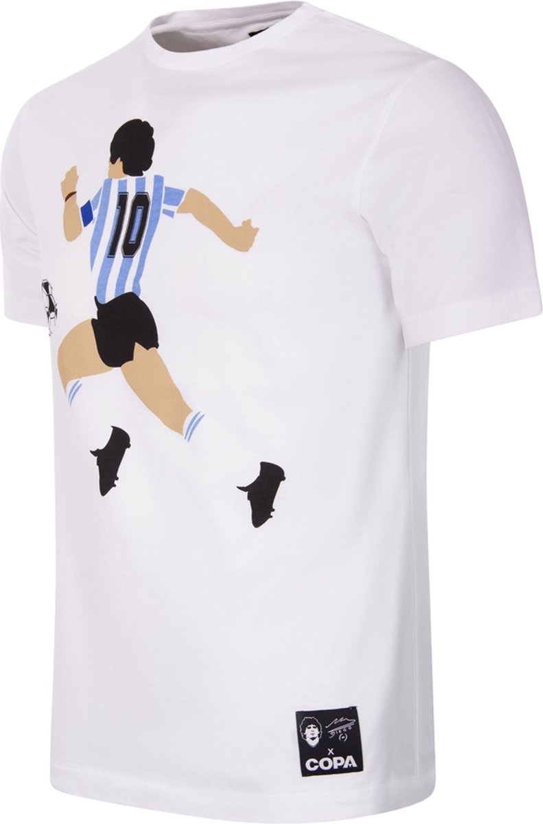 COPA - Maradona Argentina Graphic T-Shirt - Heren - Wit - S