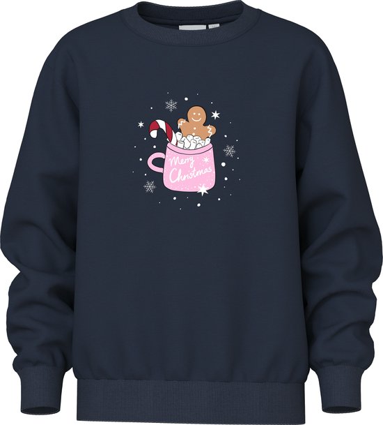 NAME IT - NKFVISMAS LS NREG SWEAT BRU - Meisjes - Sweaters