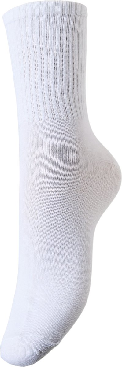 Dames sokken 1-pack - Strepen - onesize - Dames sportsokken wit en zwart - Wit / Onesize