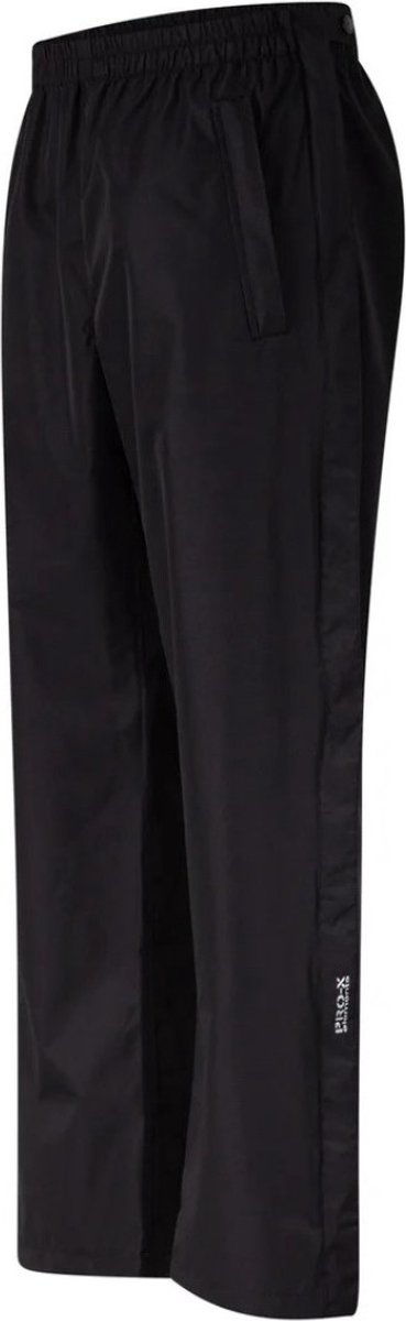 Zwarte extra korte dames regenbroek Logon van Pro-X Elements XXL/XXXL