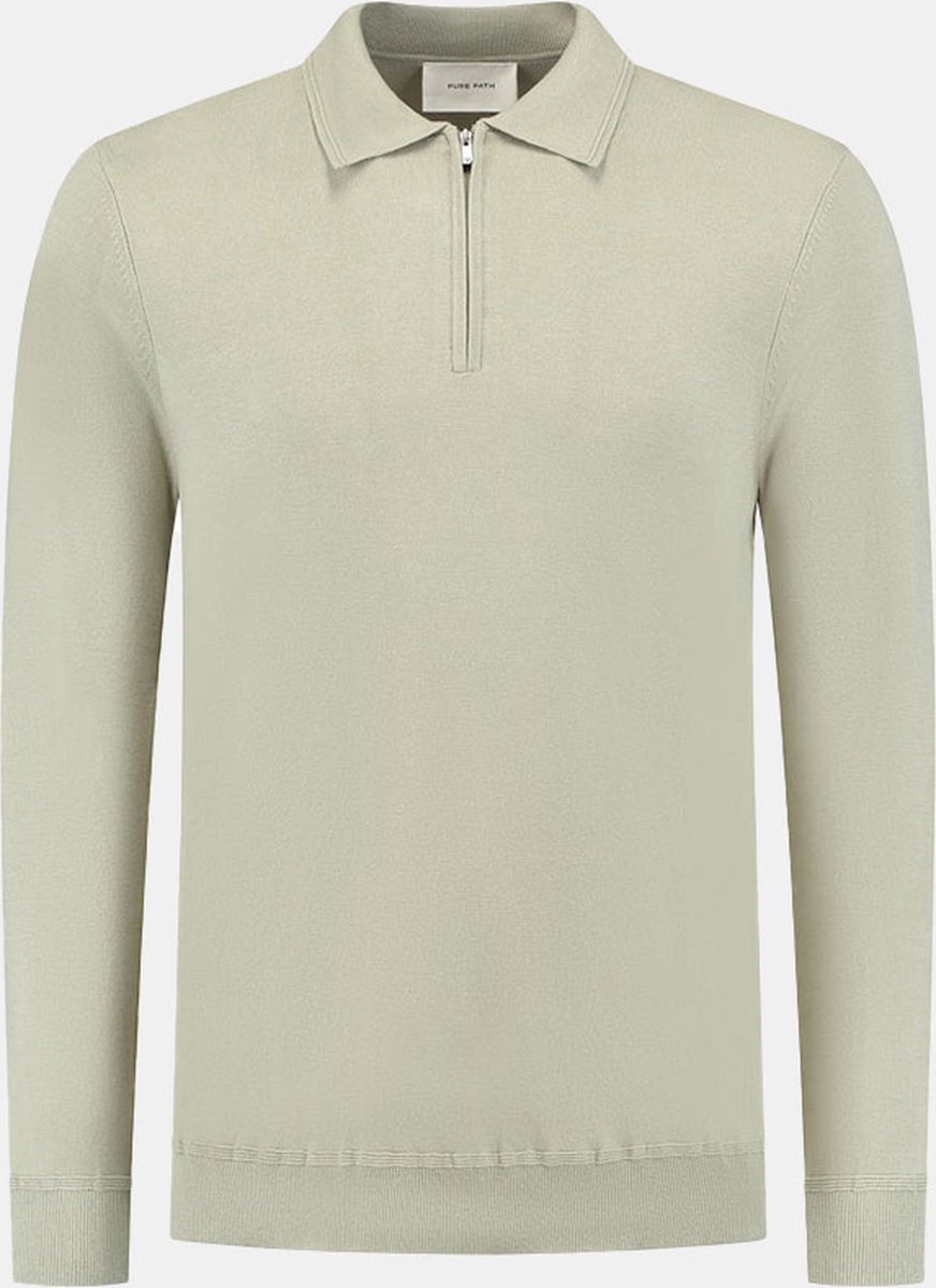 Pure Path Regular Fit Knitwear Polo LS