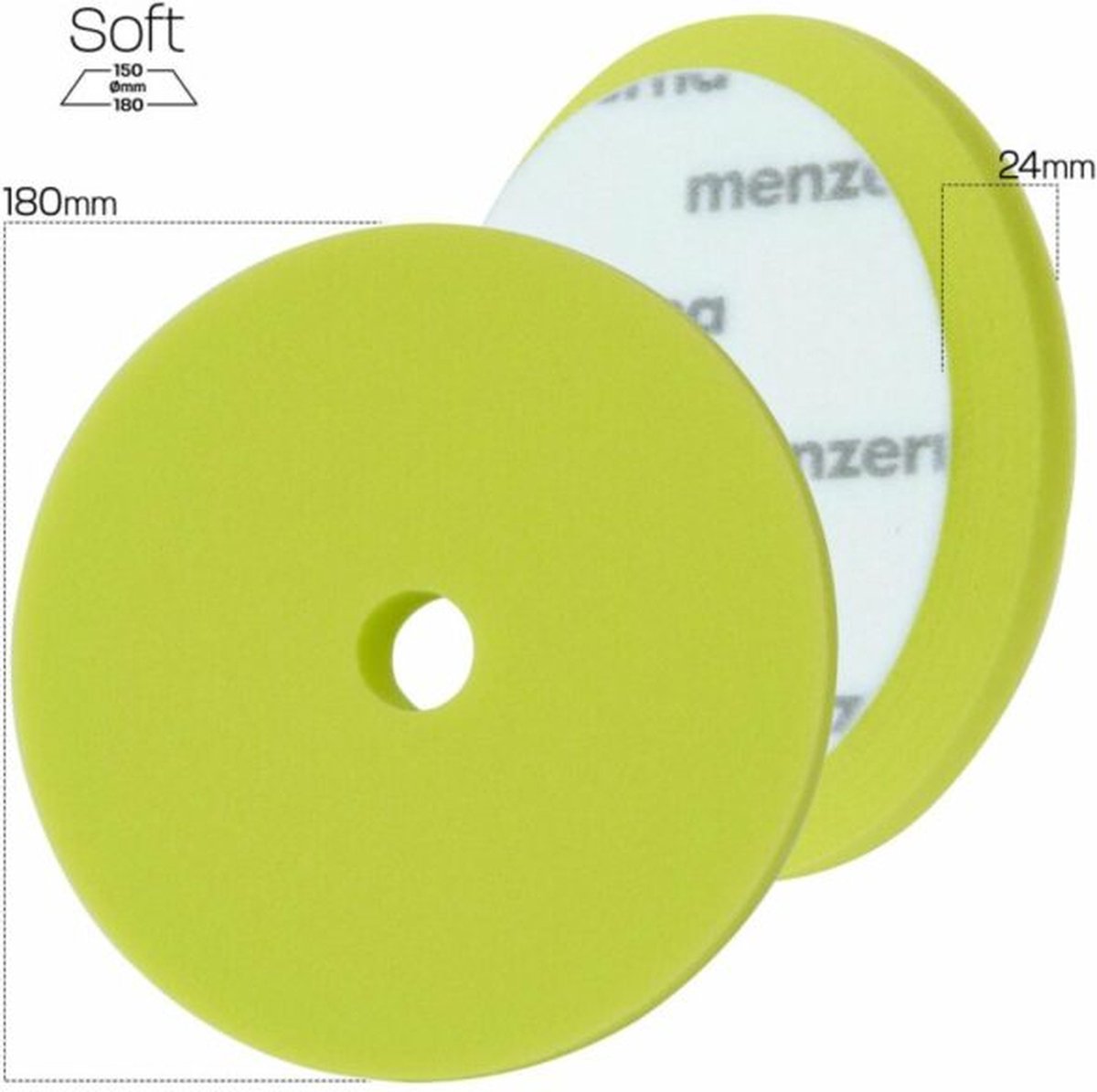 MENZERNA PREMIUM PAD - 150mm SOFT CUT FOAM PAD GREEN