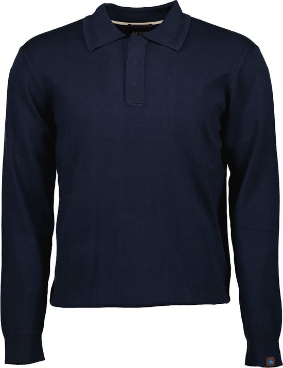 Scotch & Soda KNITTED POLO LONG SLEEVE Polo Homme - Taille XL