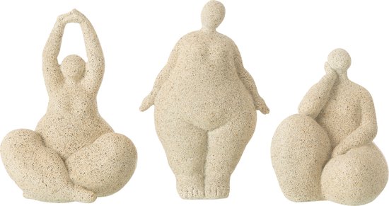 J-Line figurine Femmes Modernes - polyrésine - beige - small - 3 pièces