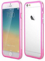 Apple iPhone 6 Plus 5.5 Inch Bumper case Roze Pink + Transparant