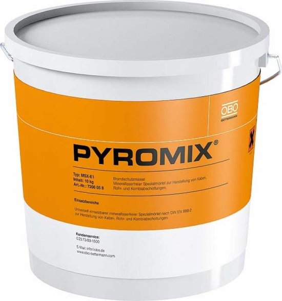 Brandwerende mortel PYROMIX 10kg - OBO