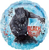 Ronde aluminium Black Panther™ ballon - Feestdecoratievoorwerp