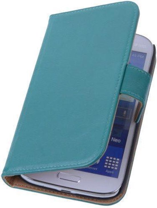 PU Leder Groen Samsung Galaxy Grand Neo Book/Wallet case/case Telefoonhoesje  | bol.com