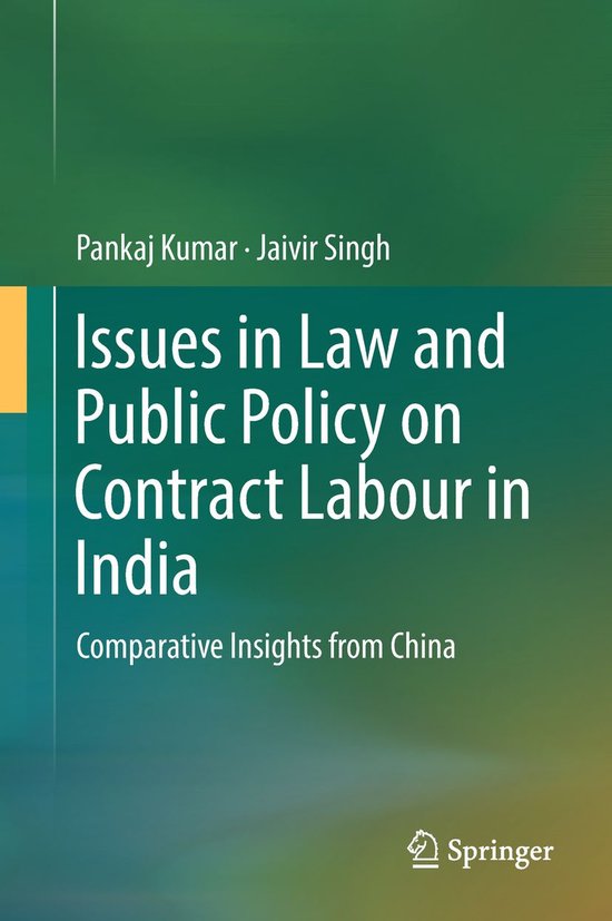 Issues in Law and Public Policy on Contract Labour in India - cover