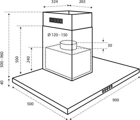 Inleg Rechtmatig Gevoel Inventum AKB9004RVS - Afzuigkap | bol.com