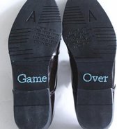 'Game Over' Sticker - Aqua Blauw
