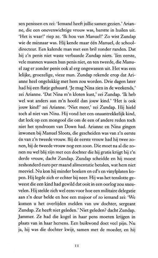 Tekstpagina met een deel van de tekst van het boek 'Van drie tot zes'.