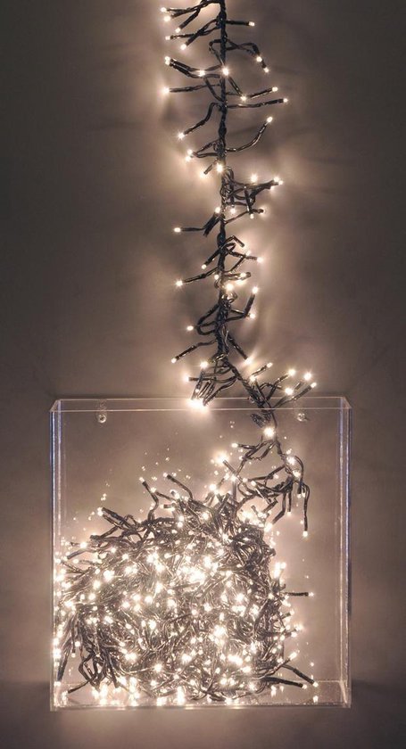 Luca Lighting Guirlande lumineuse de Noël - extérieur - 576 lumières blanc  très chaud