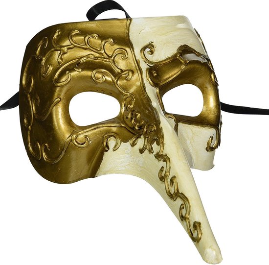 Ziek persoon Zuigeling Vulkanisch Venetiaans masker met lange neus Beistle 54208 Karnaval | bol.com