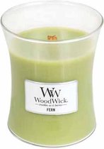 Woodwick Hourglass Medium Geurkaars - Fern