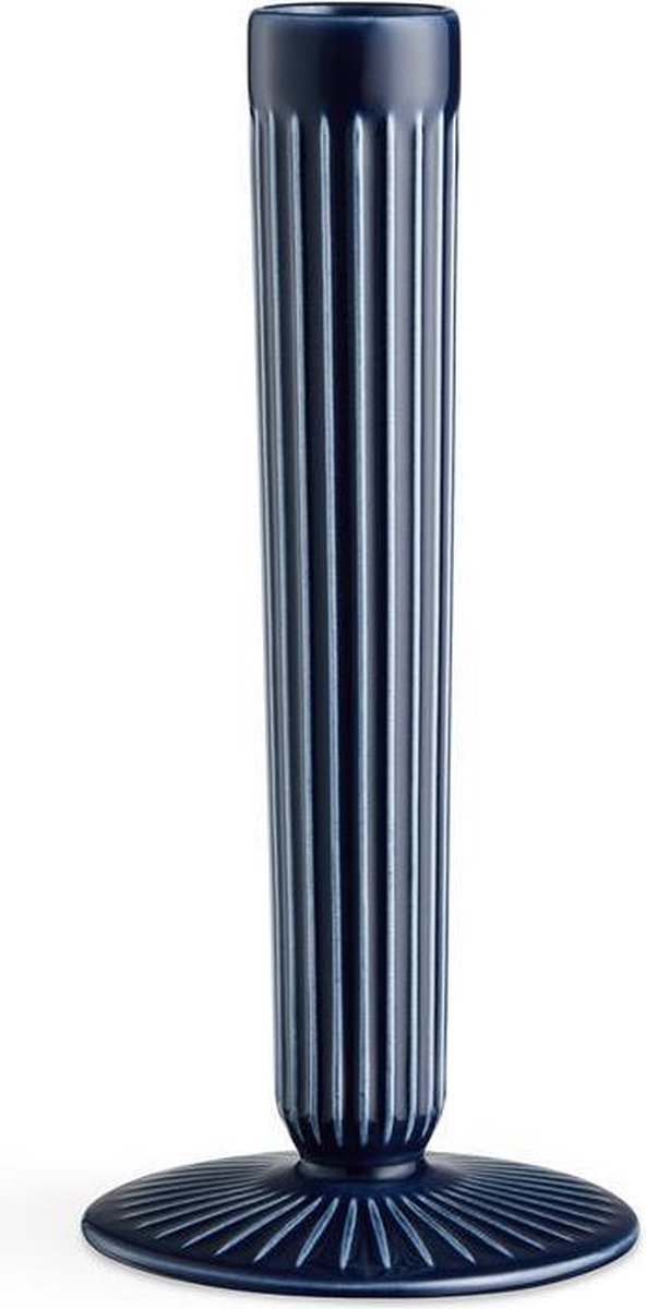Kähler Design Hammershøi Kandelaar - Hoogte 20 cm - Indigo Blauw