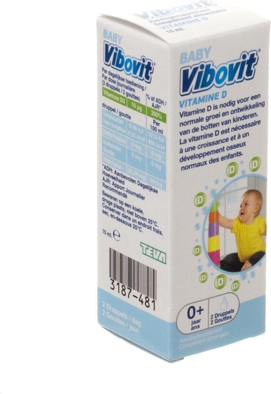 Vibovit Baby 0+ - 15 ml - Druppels - Vitamine D