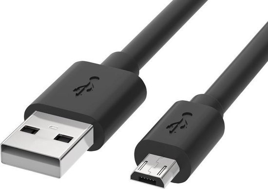 Câble USB - Micro USB - 3,0 mètres (noir) | bol