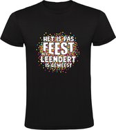 Ce n'est pas une fête tant que Leendert n'a pas été T-shirt homme | chemise | Noir
