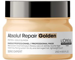 L’Oréal Professionnel Absolut Repair Golden Mask – Herstelt fijner, beschadigd haar – Serie Expert – 250 ml